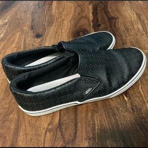 Vans, black pattern, size 10